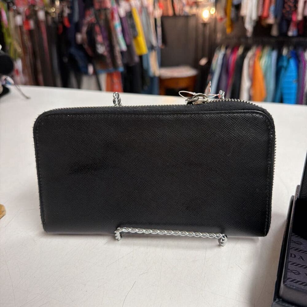 Prada Saffiano Leather Zip Around Wallet - Picture 3 of 4